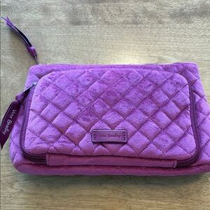 Vera Bradley rose colored Quilted Cosmetic Bag